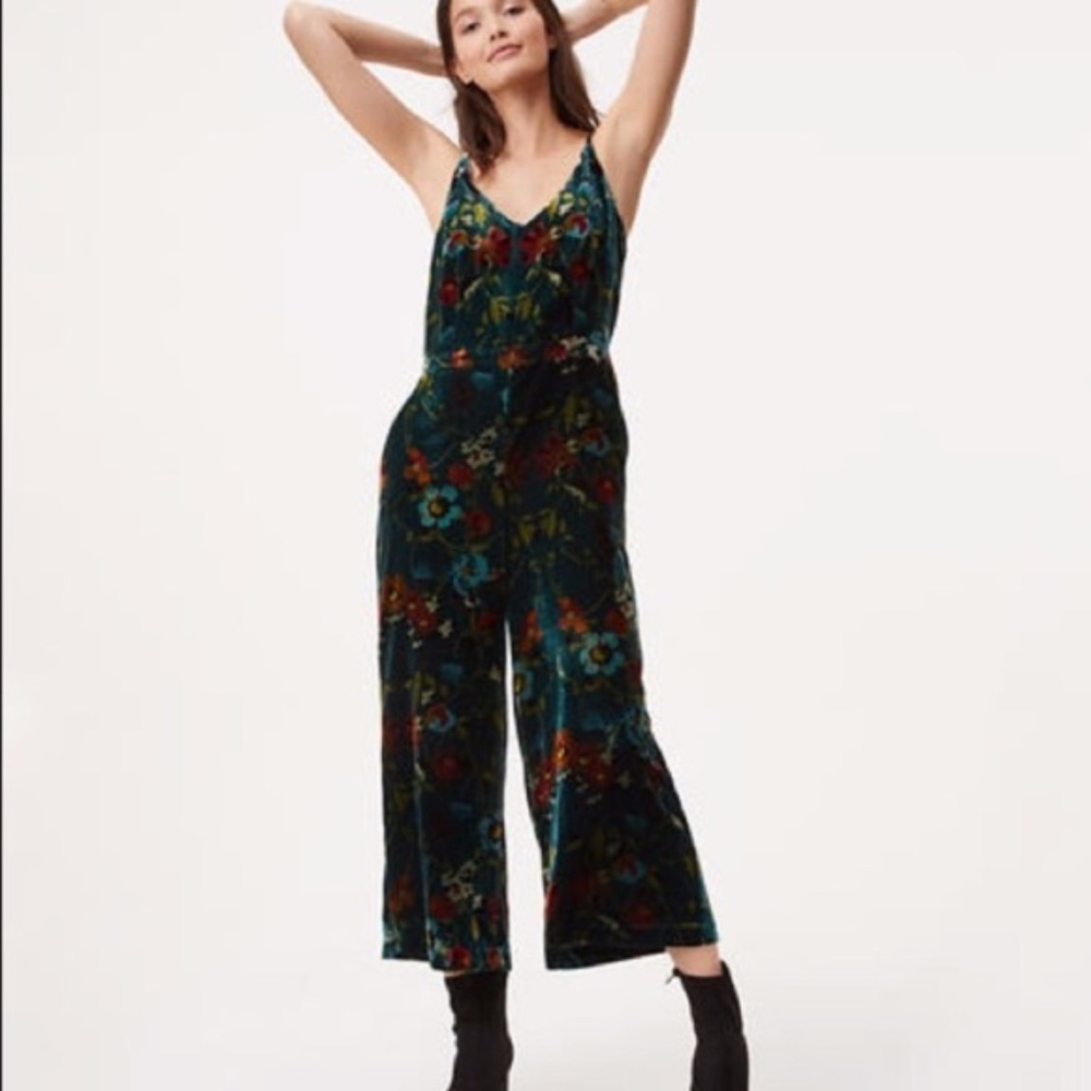 LOFT - Velvet Jumpsuit *Never Worn*